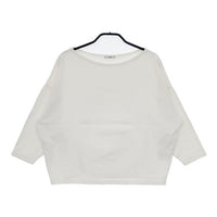 IENA ボートネック コットンストレッチ 長袖Ｔシャツ カットソー ロンＴ ホワイト レディース イエナ【中古】5-0726M∞