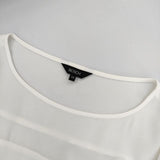 BOSCH 長袖 切替 ポリエステルプルオーバー ブラウス シャツ オフホワイト レディース ボッシュ【中古】5-0726M∞