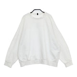 TRAVAIL MANUEL 222006 コットン ミニ裏毛セットインラグランプルオーバー スウェット ホワイト レディース トラバイユマニュアル【中古】5-0715M△