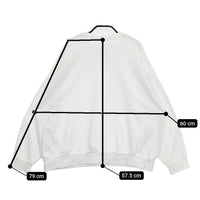 TRAVAIL MANUEL 222006 コットン ミニ裏毛セットインラグランプルオーバー スウェット ホワイト レディース トラバイユマニュアル【中古】5-0715M△