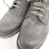 veritecoeur SHOTO ショット レザー サイズ37 レースアップ ブーツ ダークグレー レディース ヴェリテクール【中古】5-1027T◎