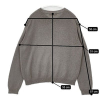 evam eva wool lily E241K005 セーター ニット グレー レディース エヴァムエヴァ【中古】5-0921T∞