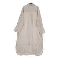 evam eva bamboo linen E241T096 定価39600円 サイズM ワンピース 24SS ベージュ レディース エヴァムエヴァ【中古】5-0514M♪