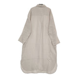 evam eva bamboo linen E241T096 定価39600円 サイズM ワンピース 24SS ベージュ レディース エヴァムエヴァ【中古】5-0514M♪