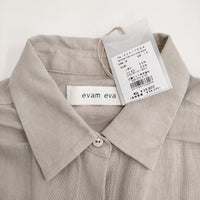 evam eva bamboo linen E241T096 定価39600円 サイズM ワンピース 24SS ベージュ レディース エヴァムエヴァ【中古】5-0514M♪