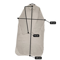evam eva bamboo linen E241T096 定価39600円 サイズM ワンピース 24SS ベージュ レディース エヴァムエヴァ【中古】5-0514M♪