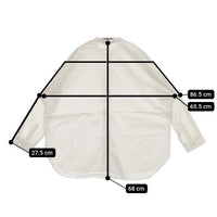 evam eva ドルマンスリーブ E231T029 定価24200円 コットン 長袖シャツ オフホワイト レディース エヴァムエヴァ【中古】5-0830M∞