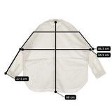 evam eva ドルマンスリーブ E231T029 定価24200円 コットン 長袖シャツ オフホワイト レディース エヴァムエヴァ【中古】5-0830M∞