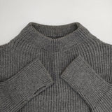 ANDERSEN-ANDERSEN モックネック ウール 畦編み サイズM DK-4780 セーター ニット グレー レディース アンデルセンアンデルセン【中古】5-1101T∞