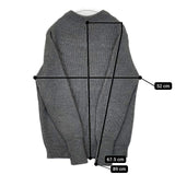 ANDERSEN-ANDERSEN モックネック ウール 畦編み サイズM DK-4780 セーター ニット グレー レディース アンデルセンアンデルセン【中古】5-1101T∞