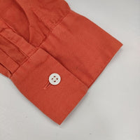 ARTS&SCIENCE コットン レギュラーカラーシャツ 031-U655-032 長袖シャツ オレンジ レディース アーツ&サイエンス【中古】5-0726M∞