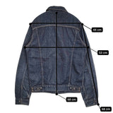Denime 3RD TYPE DENM JACKET サードタイプデニムジャケット サイズ44 デニムジャケット ネイビー メンズ ドゥニーム【中古】5-0805M♪