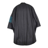 POLS プリーツシャツ 定価28600円 ロング ブラウス シャツ ブラック レディース ポルス MARUMAN 丸萬【中古】5-1106M∞