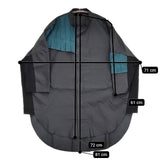 POLS プリーツシャツ 定価28600円 ロング ブラウス シャツ ブラック レディース ポルス MARUMAN 丸萬【中古】5-1106M∞