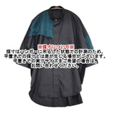 POLS プリーツシャツ 定価28600円 ロング ブラウス シャツ ブラック レディース ポルス MARUMAN 丸萬【中古】5-1106M∞