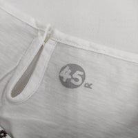 45R/45rpm 5037233 カットワーク×天竺キャミソール 定価18000円 刺繍 日本製 コットン カットソー ホワイト ブラウン レディース フォーティーファイブアールピーエム【中古】5-0617S△