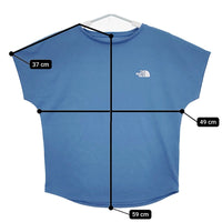 THE NORTH FACE NTW32374 F/S Logo Design Tee サイズS 半袖Ｔシャツ カットソー ライトブルー レディース ザノースフェイス【中古】5-0617S△