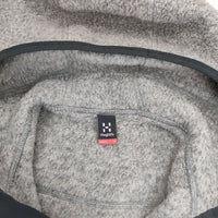 HAGLOFS 602772 PILE HOOD WOMEN POLARTEC ポーラテック フリース パーカー ブルゾン グレー レディース ホグロフス【中古】5-0814T∞