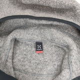 HAGLOFS 602772 PILE HOOD WOMEN POLARTEC ポーラテック フリース パーカー ブルゾン グレー レディース ホグロフス【中古】5-0814T∞