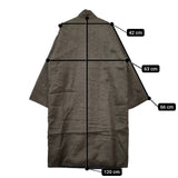 JURGEN LEHL J0184FC901 シルク 中綿チャイナボタン 絹 コート カーキ レディース ヨーガンレール【中古】5-0714M∞