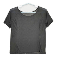 JURGEN LEHL J0134UB911 シルク パワーネット シアー  半袖Ｔシャツ カットソー チャコールグレー レディース ヨーガンレール【中古】5-0617S△