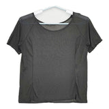 JURGEN LEHL J0134UB911 シルク パワーネット シアー  半袖Ｔシャツ カットソー チャコールグレー レディース ヨーガンレール【中古】5-0617S△