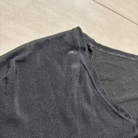 JURGEN LEHL J0134UB911 シルク パワーネット シアー  半袖Ｔシャツ カットソー チャコールグレー レディース ヨーガンレール【中古】5-0617S△