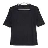 L'EQUIPE スクエアネック B1241UBL436 サイズ38 半袖Ｔシャツ カットソー ブラック レディース レキップ【中古】5-0617S△