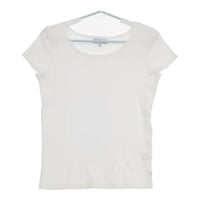 agnes b. サイズT3 E593JG13 コットン 日本製 半袖Ｔシャツ カットソー ホワイト レディース アニエスベー【中古】5-0617S△
