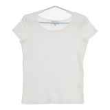 agnes b. サイズT3 E593JG13 コットン 日本製 半袖Ｔシャツ カットソー ホワイト レディース アニエスベー【中古】5-0617S△
