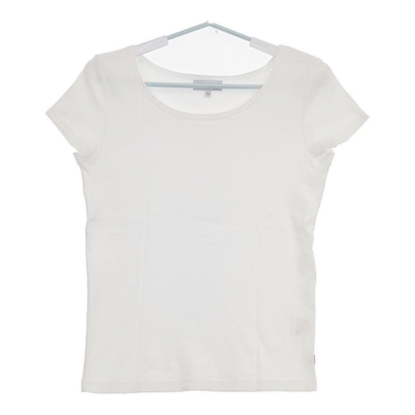 agnes b. サイズT3 E593JG13 コットン 日本製 半袖Ｔシャツ カットソー ホワイト レディース アニエスベー【中古】5-0617S△