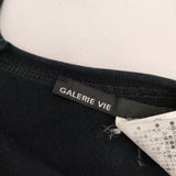 GALERIE VIE コットン フランス製 タンクトップ ノースリーブ ニット ネイビー レディース ギャルリーヴィー【中古】5-0617S△