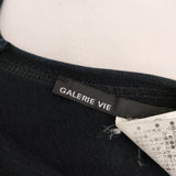 GALERIE VIE コットン フランス製 タンクトップ ノースリーブ ニット ネイビー レディース ギャルリーヴィー【中古】5-0617S△