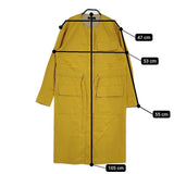 Paul Smith PS ノーカラー 羽織り ワンピースコート サイズ38 コート マスタード レディース ポール・スミス【中古】5-0805M♪