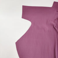 me ISSEY MIYAKE プリーツシャツ MI14KJ924 チュニック スタンドカラー 半袖シャツ ピンク レディース ミー イッセイミヤケ【中古】5-0514S♪