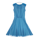 VIVIENNE TAM パワーネット チュール フレア 016-240817 ノースリーブ ワンピース ライトブルー レディース ヴィヴィアンタム【中古】5-0617S△