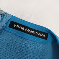 VIVIENNE TAM パワーネット チュール フレア 016-240817 ノースリーブ ワンピース ライトブルー レディース ヴィヴィアンタム【中古】5-0617S△
