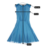 VIVIENNE TAM パワーネット チュール フレア 016-240817 ノースリーブ ワンピース ライトブルー レディース ヴィヴィアンタム【中古】5-0617S△