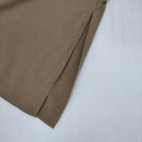 MANOF フリルスリーブ 83122-4022 FRILL NECK CANDY SHIRT 比翼ボタン ブラウス シャツ ベージュ レディース マノフ【中古】5-0901M∞