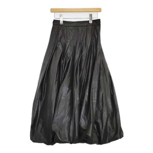 LANVIN en Bleu リバーシブルバルーンスカート 3326504 ロングスカート ブラック レディース ランバンオンブルー【中古】5-0901M∞