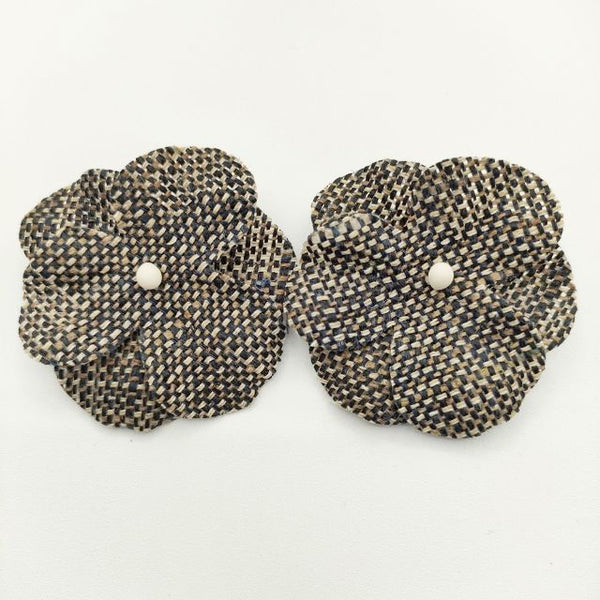 45R/45rpm 花 パンジー イヤークリップ イヤリング ネイビー レディース フォーティーファイブアールピーエム【中古】5-0813G∞