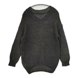 JOURNAL STANDARD リネン Vネック セーター ニット チャコールグレー レディース ジャーナルスタンダード【中古】5-0810M∞