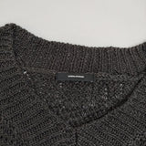 JOURNAL STANDARD リネン Vネック セーター ニット チャコールグレー レディース ジャーナルスタンダード【中古】5-0810M∞