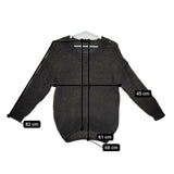 JOURNAL STANDARD リネン Vネック セーター ニット チャコールグレー レディース ジャーナルスタンダード【中古】5-0810M∞