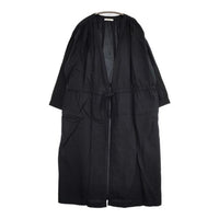 JOURNAL STANDARD テンセル リネン ガウンコート ワンピース コート ブラック レディース ジャーナルスタンダード【中古】5-0901M∞
