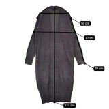 JOURNAL STANDARD カシミヤウール ロング カーディガン チャコールグレー系 レディース ジャーナルスタンダード【中古】5-1101T∞