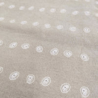 mina perhonen shell 90cm×105cm 希少 刺繍 ファブリック 生地 ベージュ ホワイト レディース ミナペルホネン【中古】5-0514G♪
