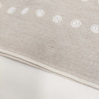 mina perhonen shell 90cm×105cm 希少 刺繍 ファブリック 生地 ベージュ ホワイト レディース ミナペルホネン【中古】5-0514G♪
