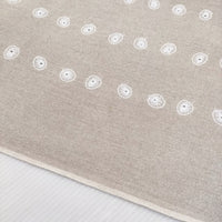 mina perhonen shell 90cm×105cm 希少 刺繍 ファブリック 生地 ベージュ ホワイト レディース ミナペルホネン【中古】5-0514G♪