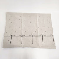 mina perhonen yuki-no-hi 200cm×90cm 希少 刺繍 ファブリック 生地 ベージュ グレー レディース ミナペルホネン【中古】5-0514G♪